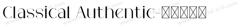 Classical Authentic字体转换